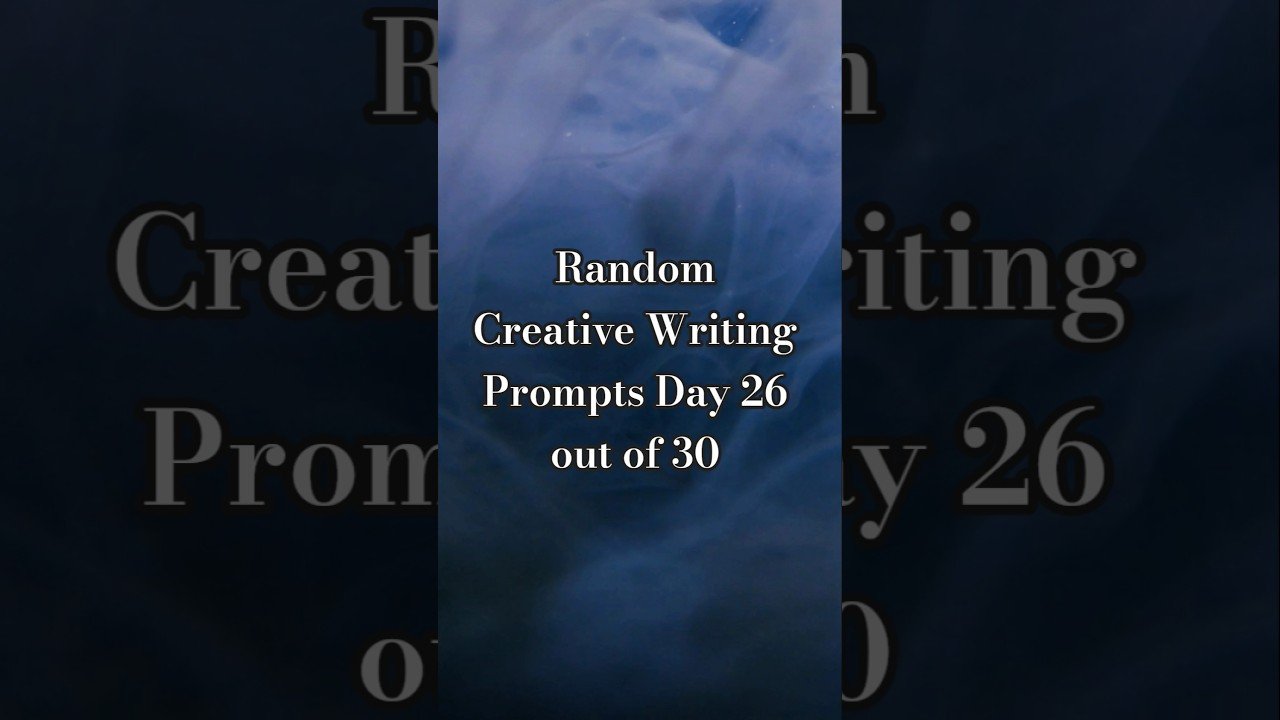 Random Creative Writing Prompts Day 26 S2 #creativewriting #bookprompts ...